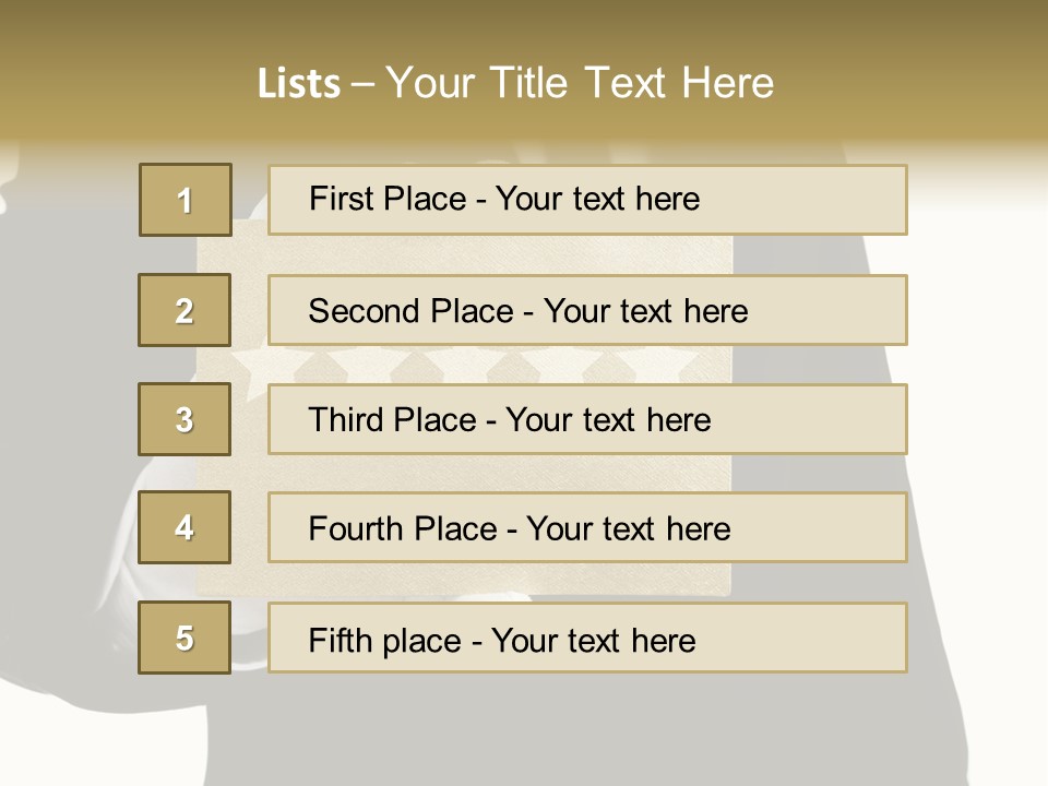 Waiter Quality Top PowerPoint Template