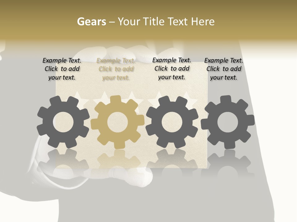 Waiter Quality Top PowerPoint Template