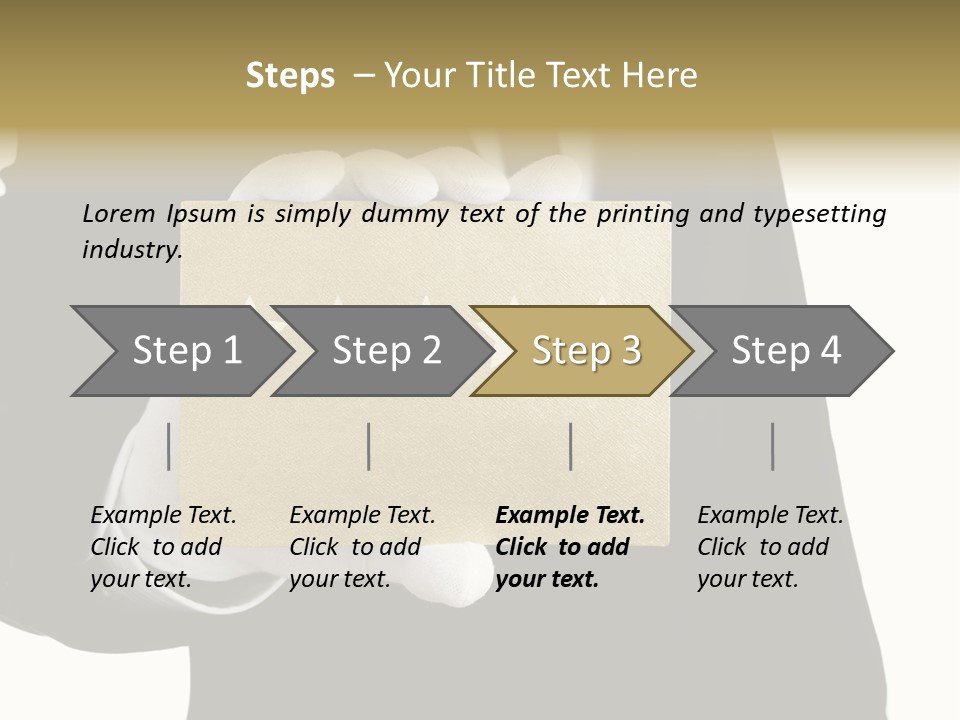 Waiter Quality Top PowerPoint Template