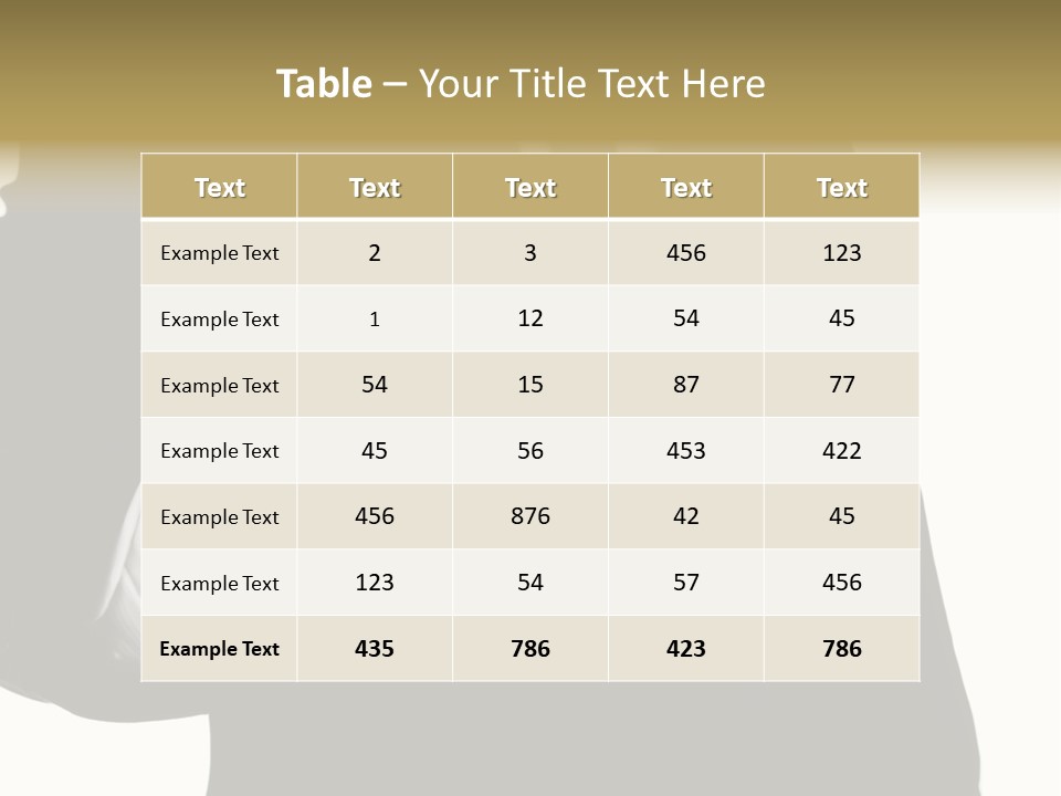 Waiter Quality Top PowerPoint Template