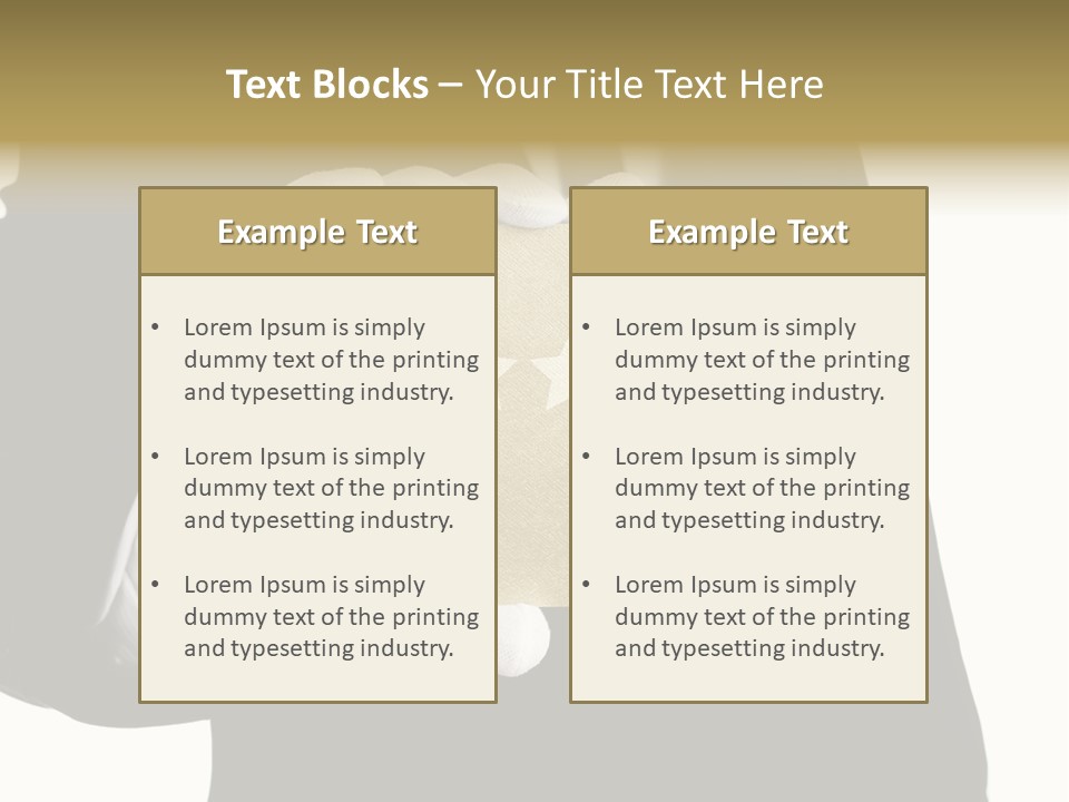Waiter Quality Top PowerPoint Template