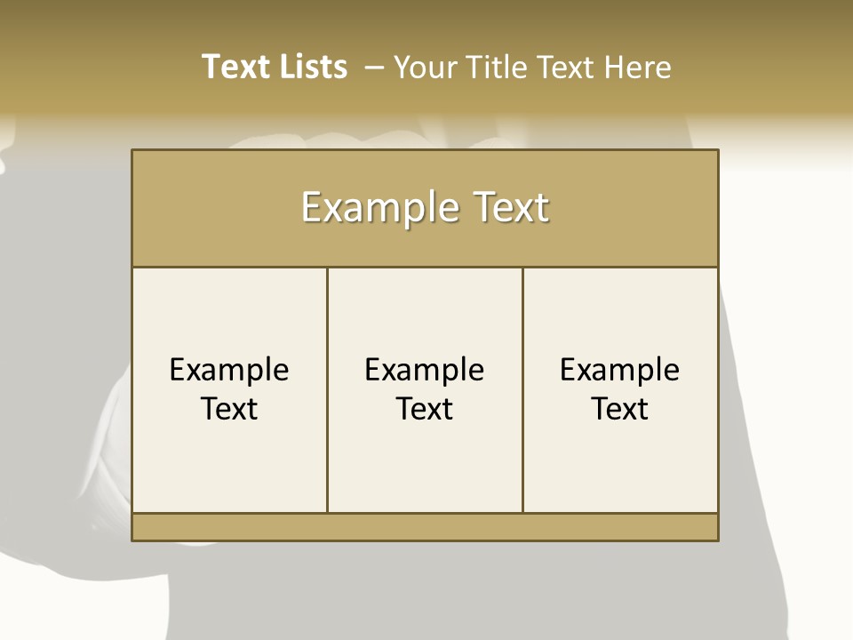 Waiter Quality Top PowerPoint Template