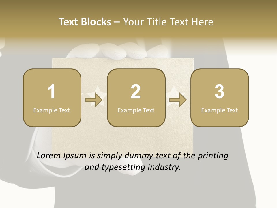 Waiter Quality Top PowerPoint Template