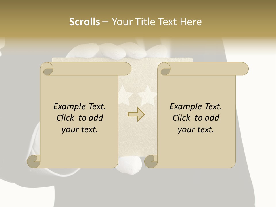 Waiter Quality Top PowerPoint Template