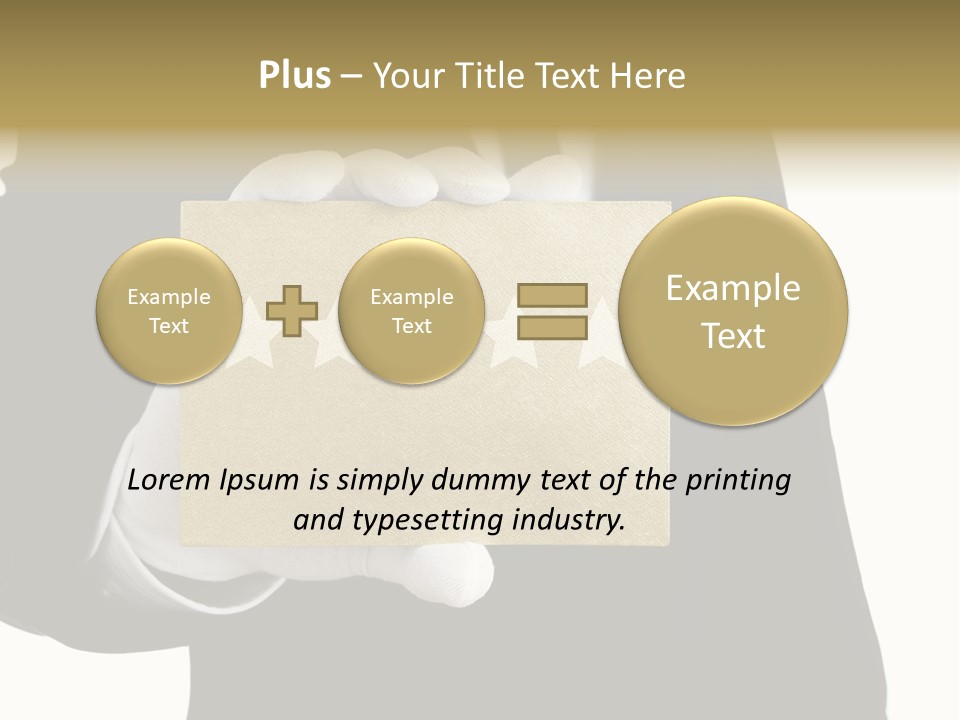 Waiter Quality Top PowerPoint Template