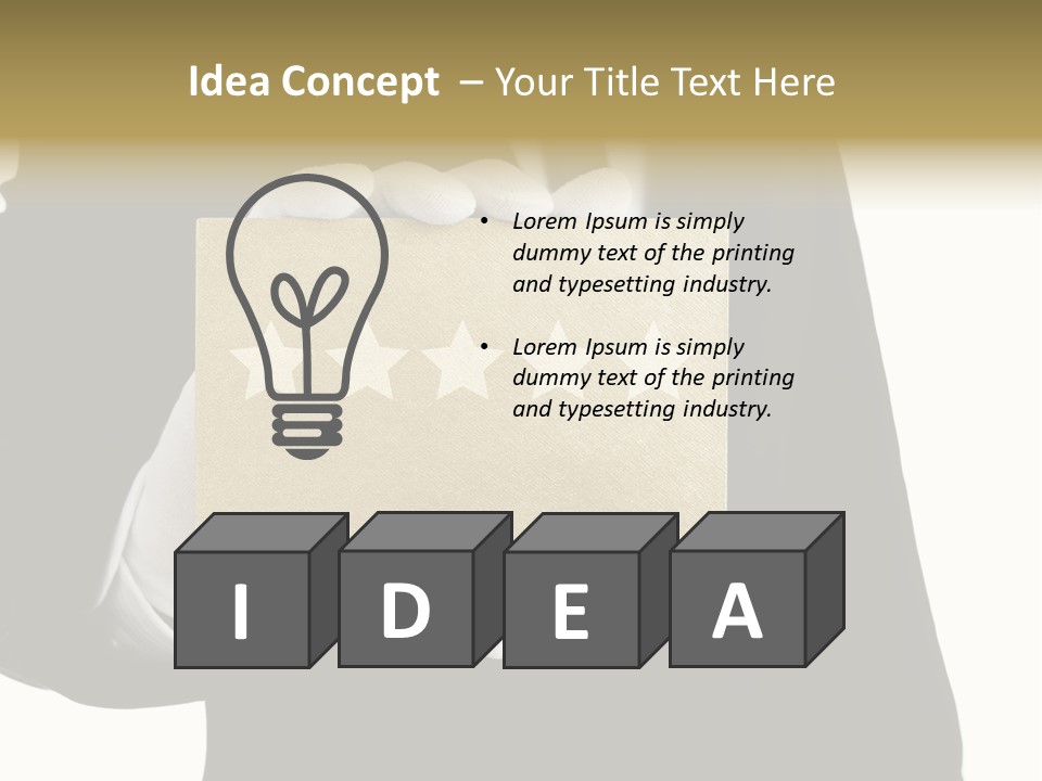 Waiter Quality Top PowerPoint Template