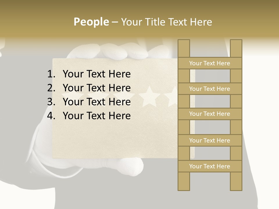 Waiter Quality Top PowerPoint Template