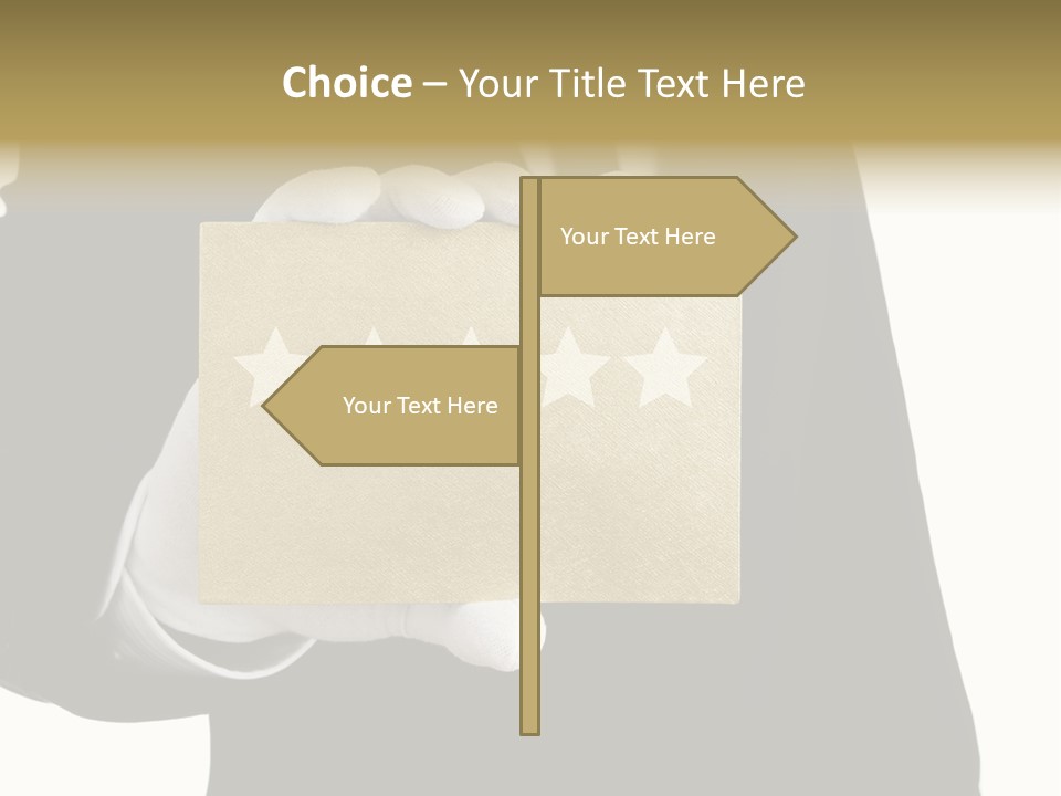 Waiter Quality Top PowerPoint Template