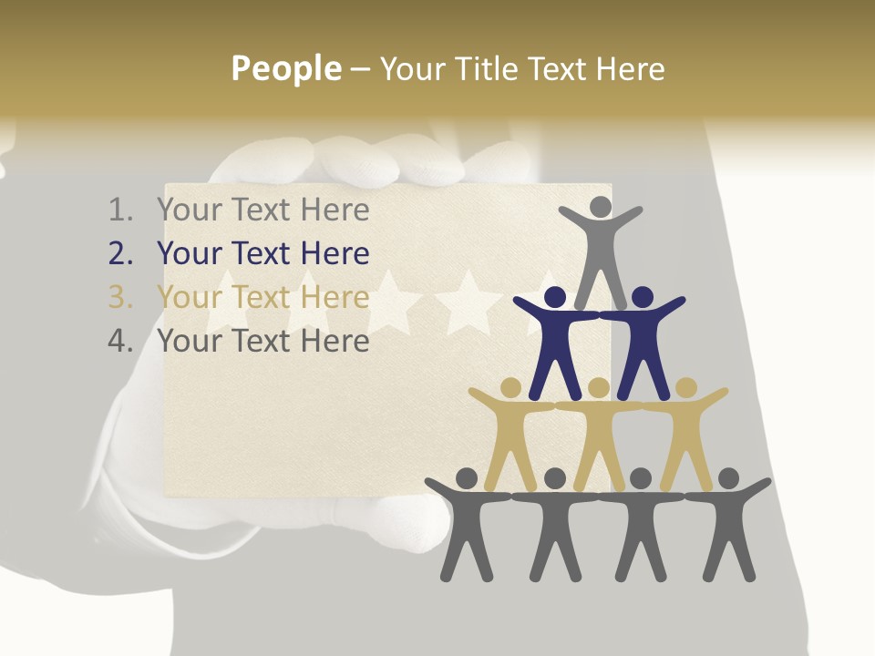 Waiter Quality Top PowerPoint Template