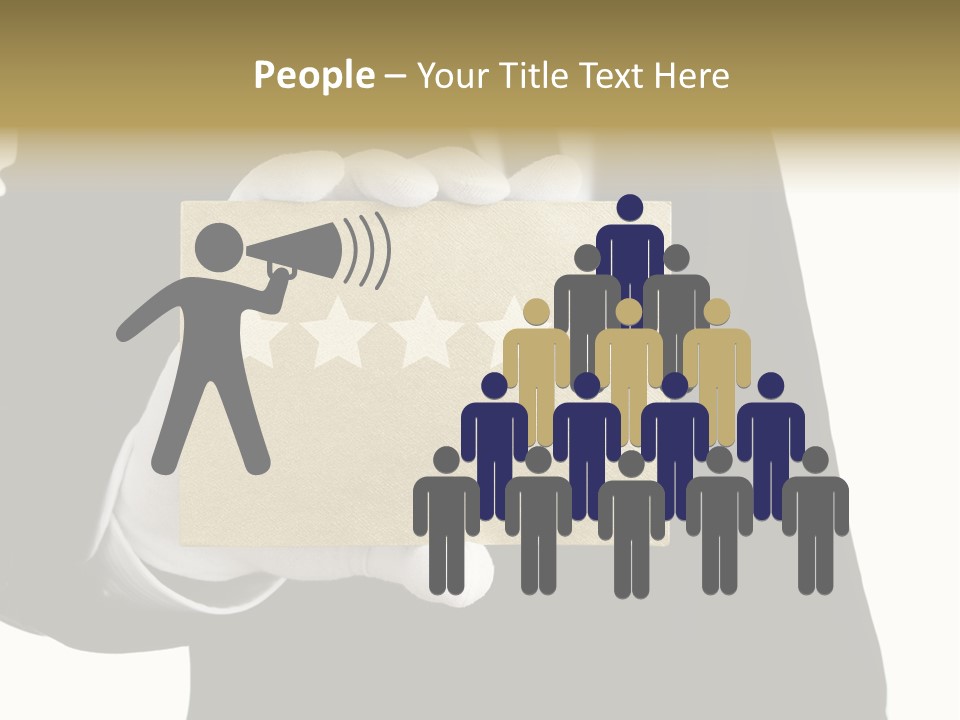 Waiter Quality Top PowerPoint Template