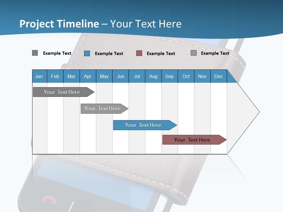 A Cell Phone With A Wallet On It PowerPoint Template