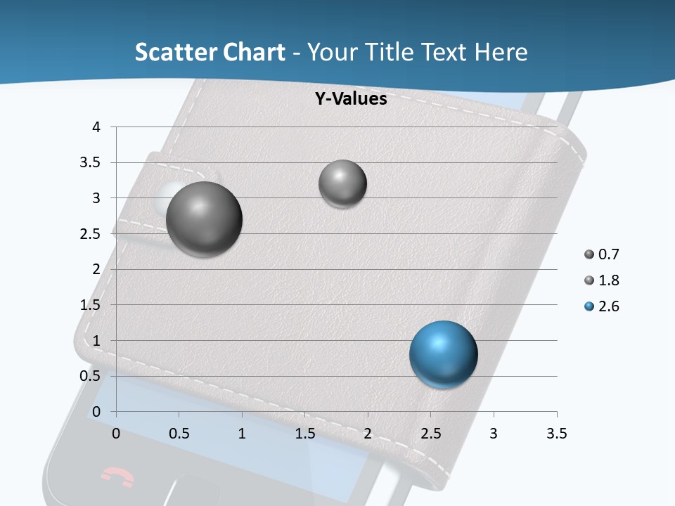 A Cell Phone With A Wallet On It PowerPoint Template