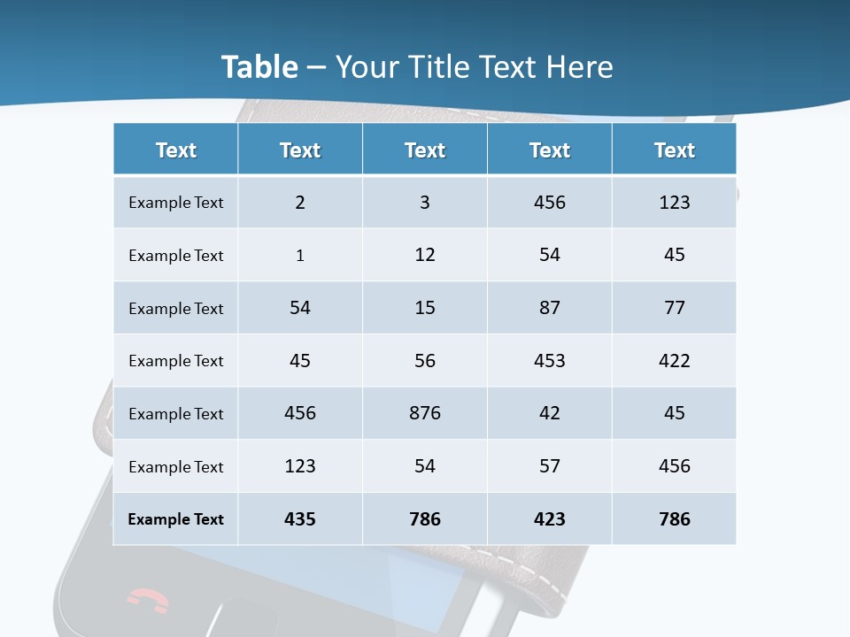 A Cell Phone With A Wallet On It PowerPoint Template