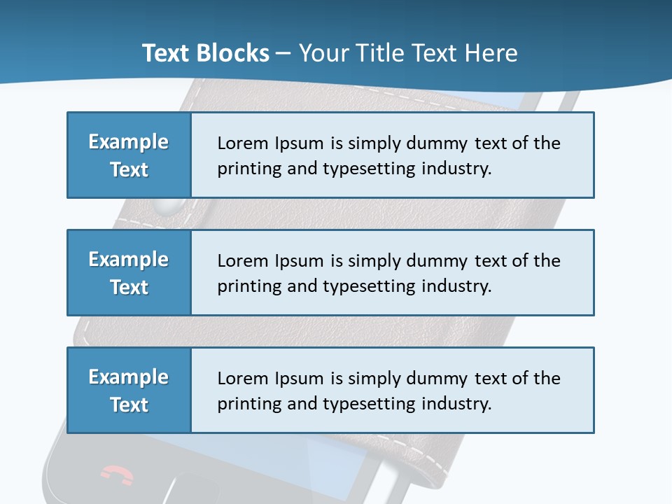 A Cell Phone With A Wallet On It PowerPoint Template