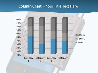 A Cell Phone With A Wallet On It PowerPoint Template