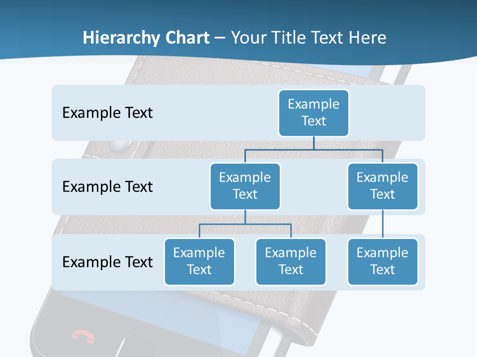A Cell Phone With A Wallet On It PowerPoint Template