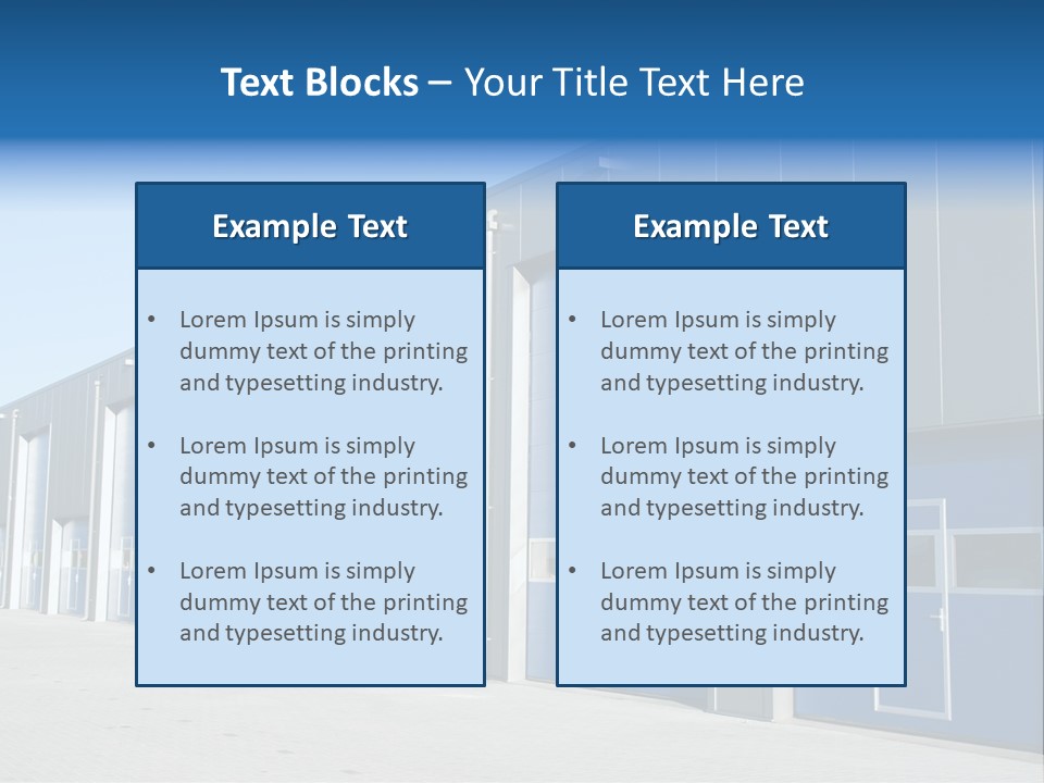Export Freight Park PowerPoint Template
