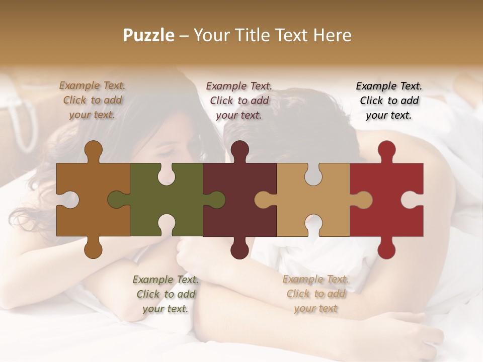 Caucasian Devoted Boyfriend PowerPoint Template