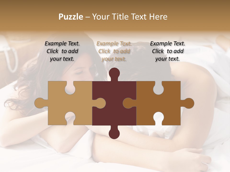 Caucasian Devoted Boyfriend PowerPoint Template