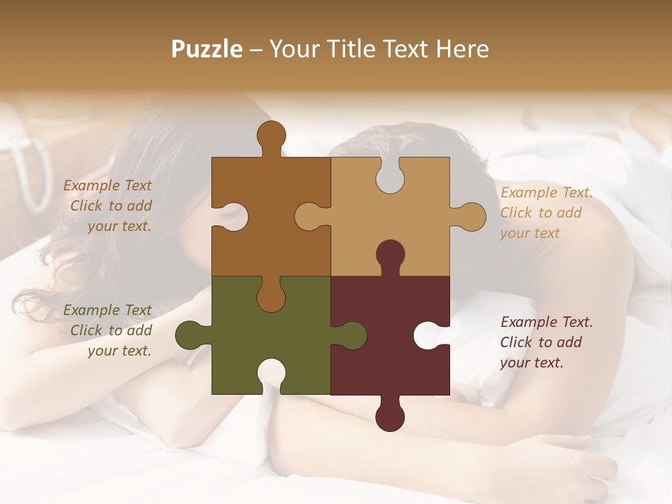 Caucasian Devoted Boyfriend PowerPoint Template