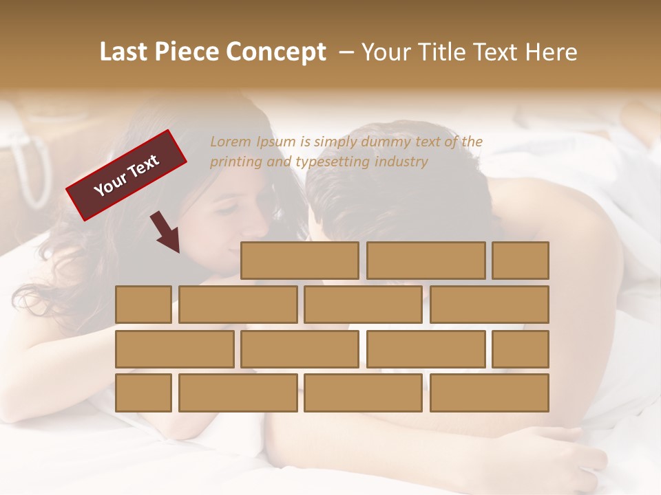 Caucasian Devoted Boyfriend PowerPoint Template