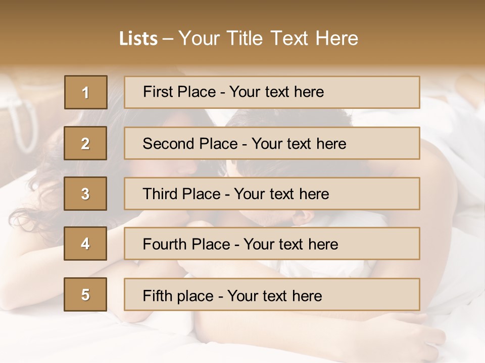 Caucasian Devoted Boyfriend PowerPoint Template
