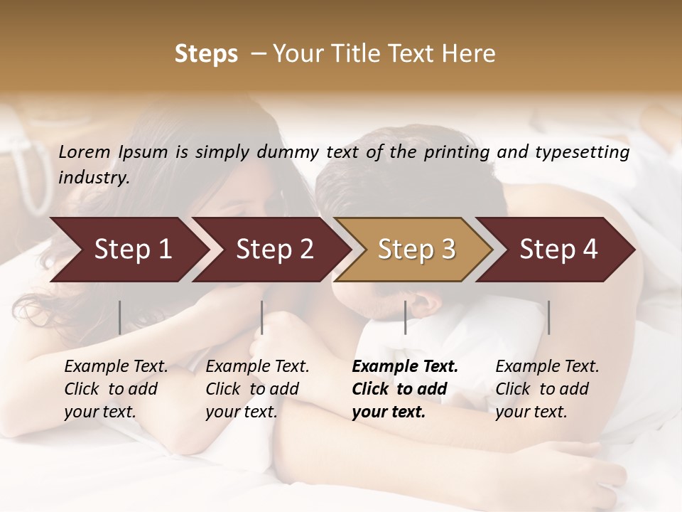 Caucasian Devoted Boyfriend PowerPoint Template