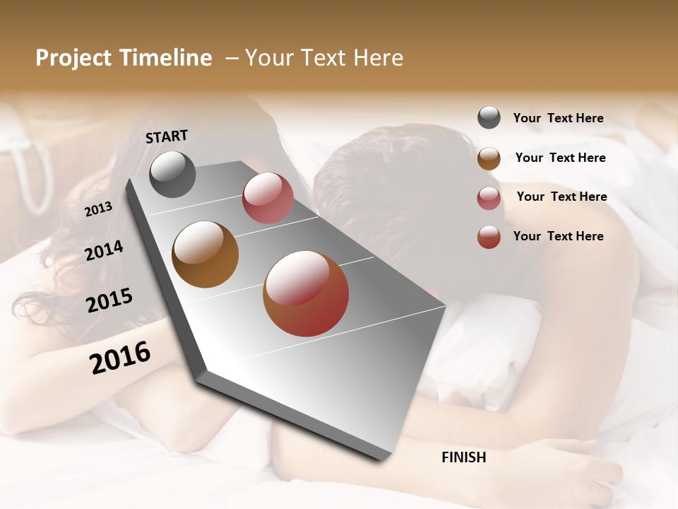 Caucasian Devoted Boyfriend PowerPoint Template