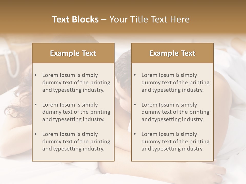 Caucasian Devoted Boyfriend PowerPoint Template