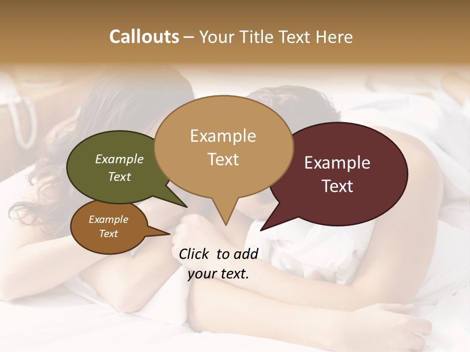 Caucasian Devoted Boyfriend PowerPoint Template