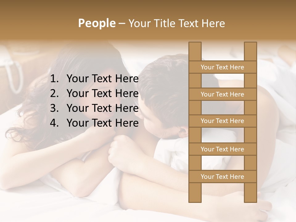 Caucasian Devoted Boyfriend PowerPoint Template