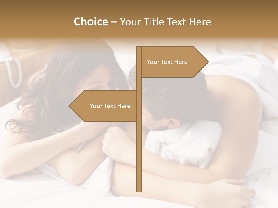 Caucasian Devoted Boyfriend PowerPoint Template