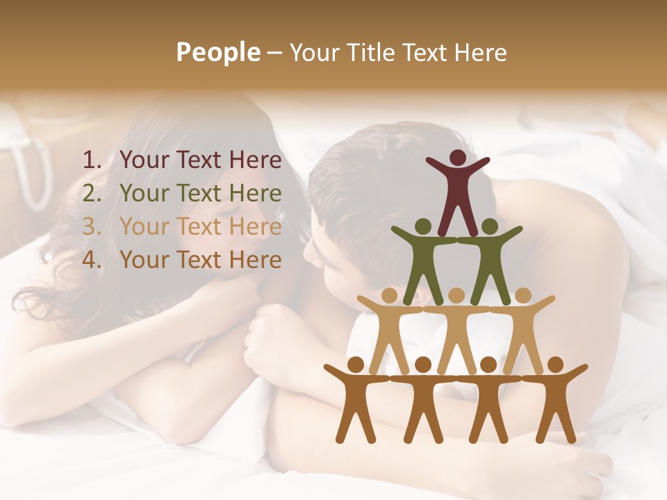 Caucasian Devoted Boyfriend PowerPoint Template