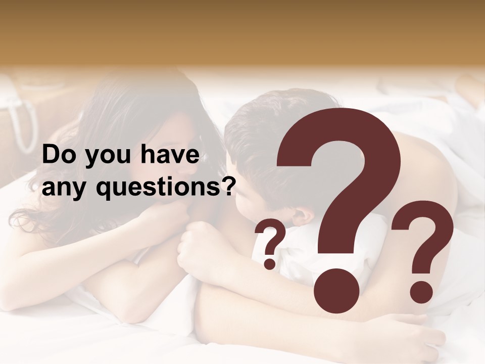 Caucasian Devoted Boyfriend PowerPoint Template