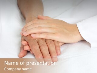 Old Grandmother Healthy PowerPoint Template