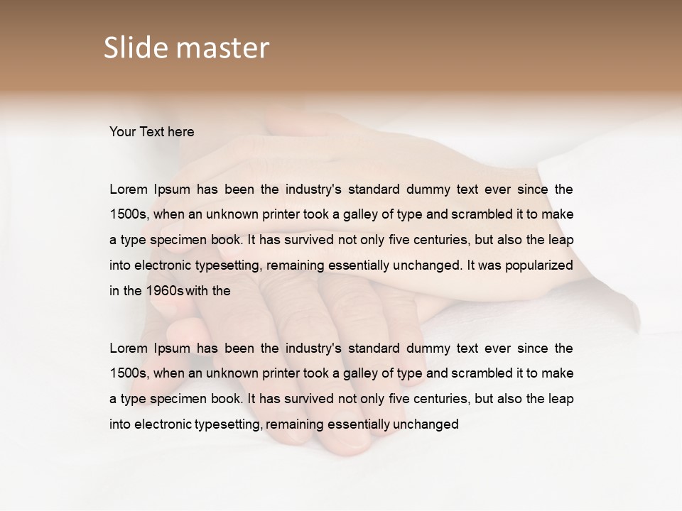 Old Grandmother Healthy PowerPoint Template