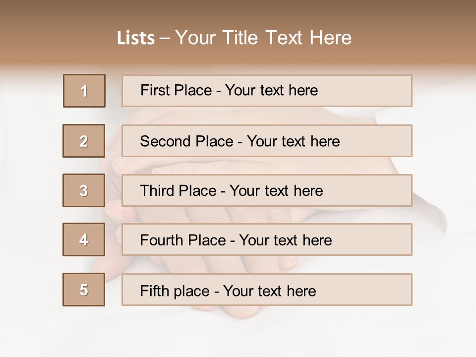 Old Grandmother Healthy PowerPoint Template