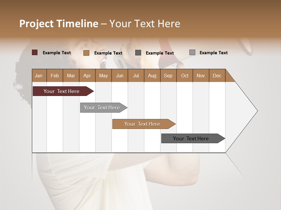 Person Megaphone Amplifier PowerPoint Template