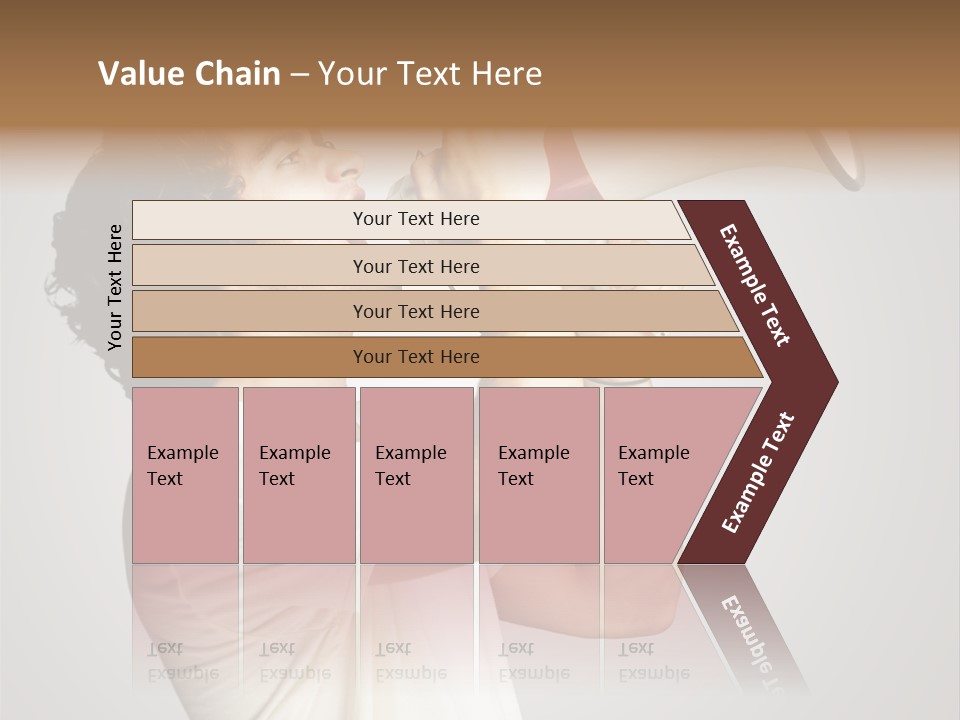 Person Megaphone Amplifier PowerPoint Template