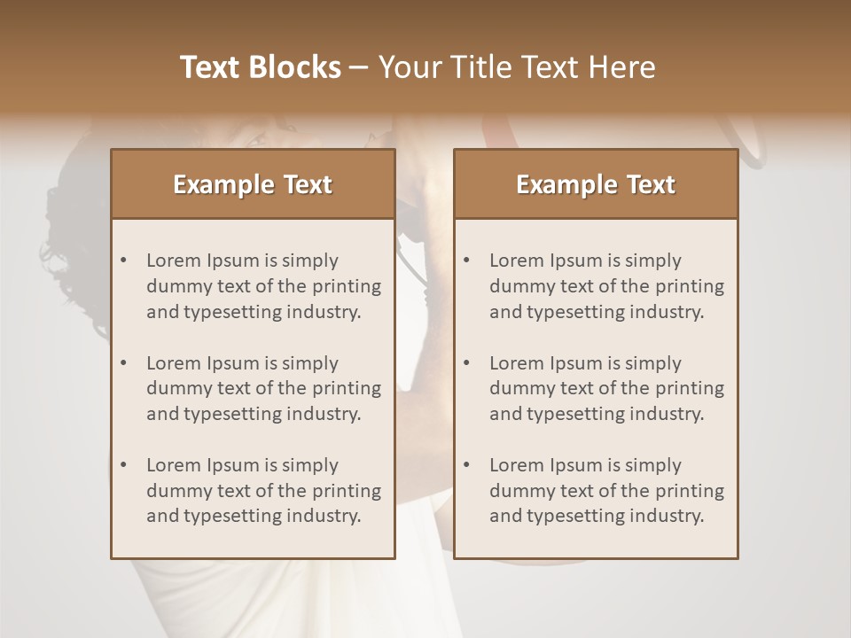 Person Megaphone Amplifier PowerPoint Template