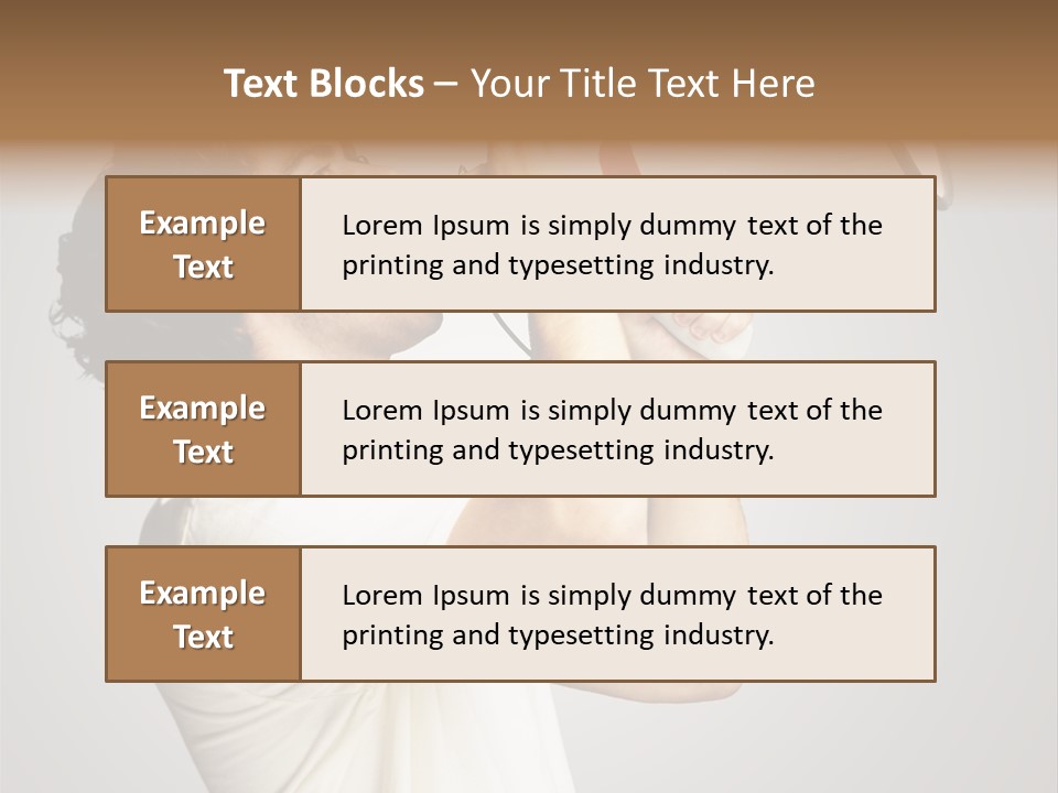 Person Megaphone Amplifier PowerPoint Template