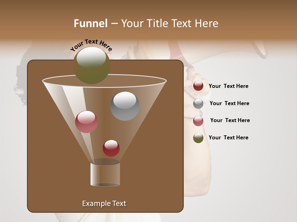 Person Megaphone Amplifier PowerPoint Template