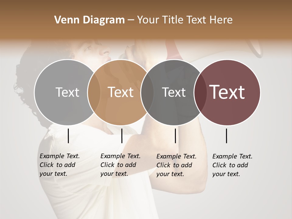 Person Megaphone Amplifier PowerPoint Template