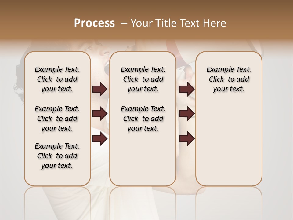 Person Megaphone Amplifier PowerPoint Template