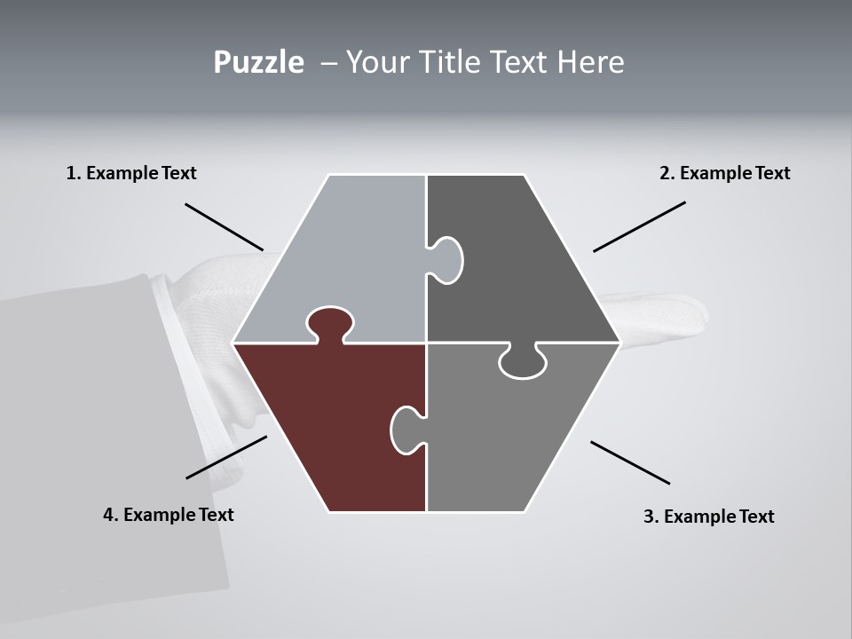 Support Product Hand PowerPoint Template