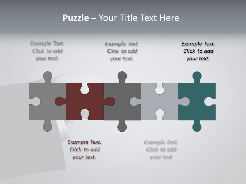 Support Product Hand PowerPoint Template