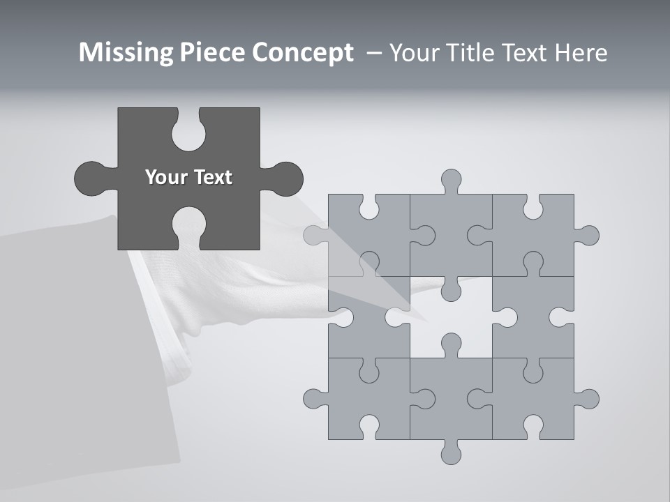 Support Product Hand PowerPoint Template