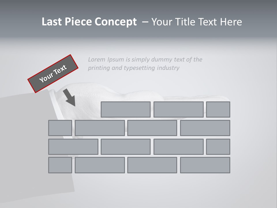 Support Product Hand PowerPoint Template