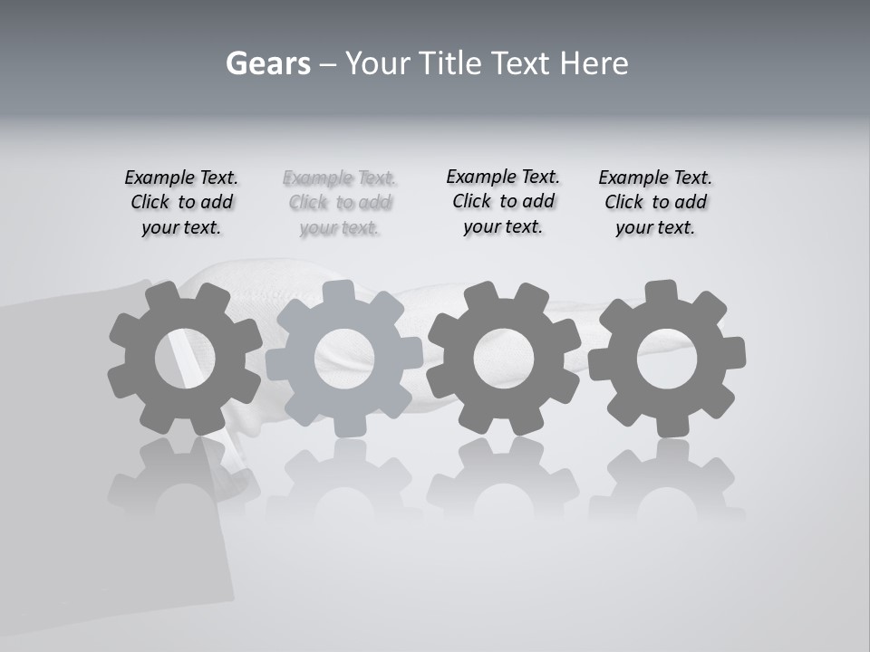 Support Product Hand PowerPoint Template