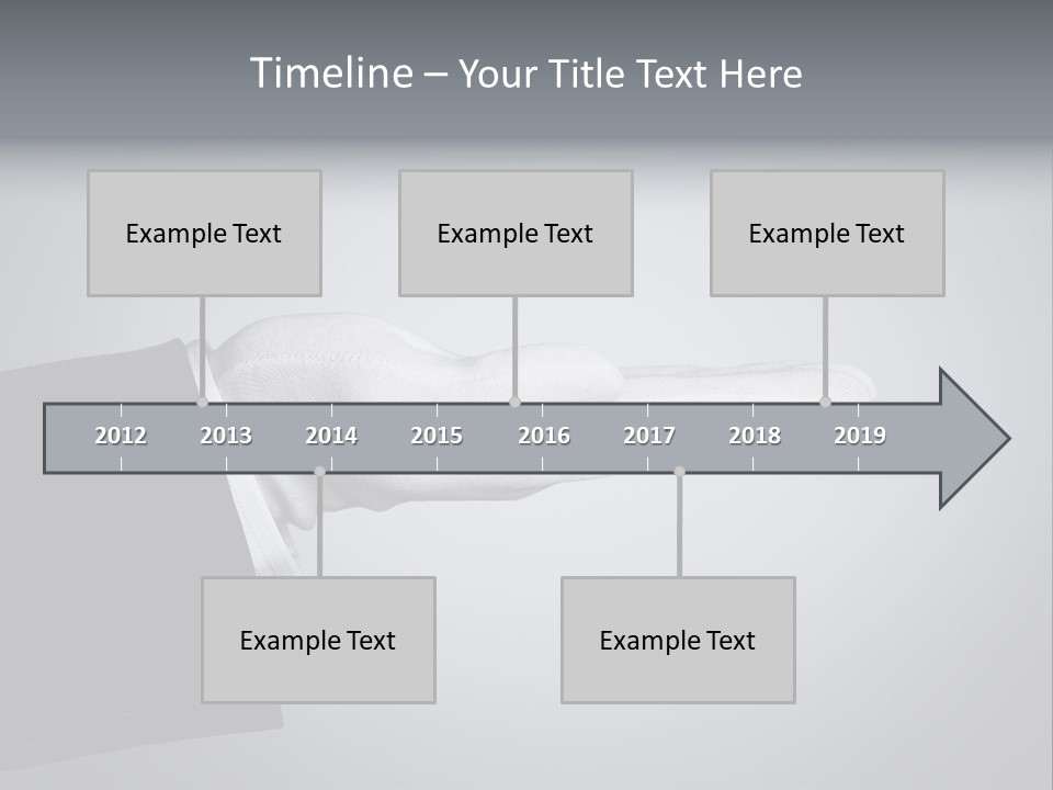 Support Product Hand PowerPoint Template